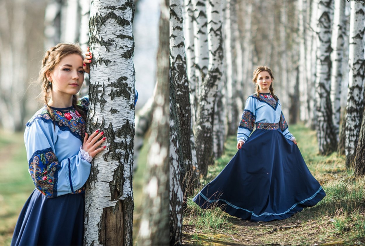 одежда и причёска в русском народном стиле фото 1