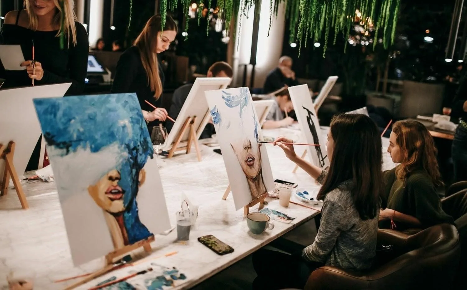Классическая арт-вечеринка «Рисуем вместе»
