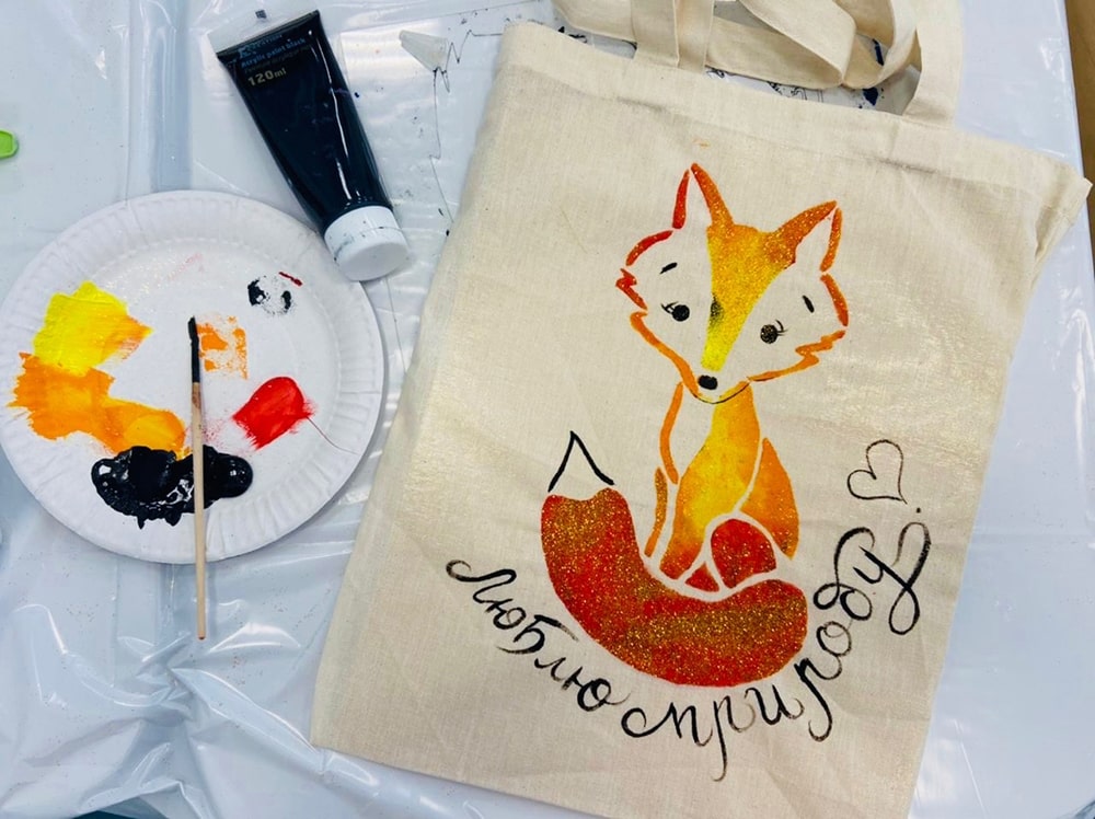 Мастер-класс роспись холщовых сумок