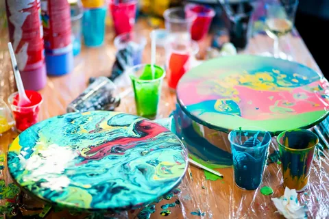 Флюид арт вечеринка